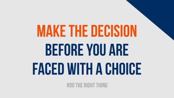 Make a decision